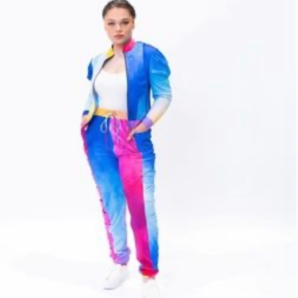 Sassy Jones Unicorn Jogger jacket and pants in XL